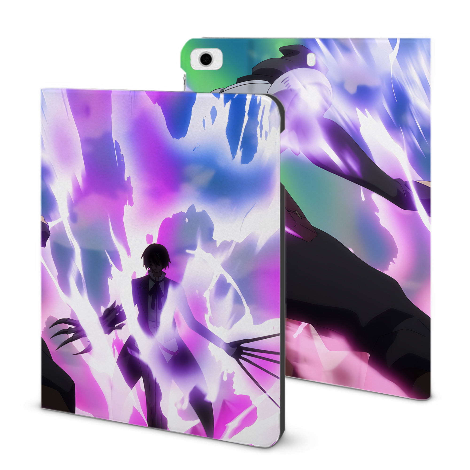（画像用） 転スラ Regarding Reincarnated to Slime IPad ケース ブック型 PUレザー TPU 耐衝撃 軽量 薄型 ペン収納なし 全面保護 IPad 各モデル対応